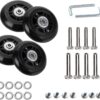 Roulette valise remplacement SUPECHUNYI caoutchouc-0