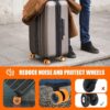 Protecteurs roues valise silicone Karriter réduction bruit-4