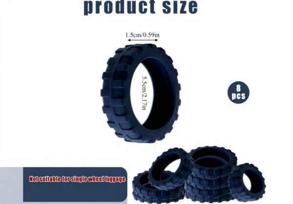 Protecteur roue valise silicone Copbopwn anti-rayure