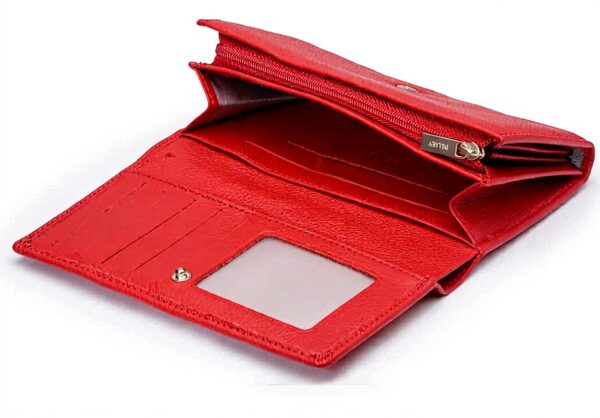 Portefeuille DELSEY PARIS Francoeur Cuir Rouge Femme