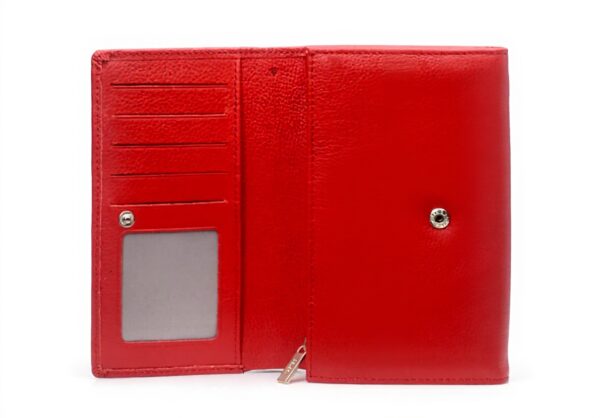 Portefeuille DELSEY PARIS Francoeur Cuir Rouge Femme