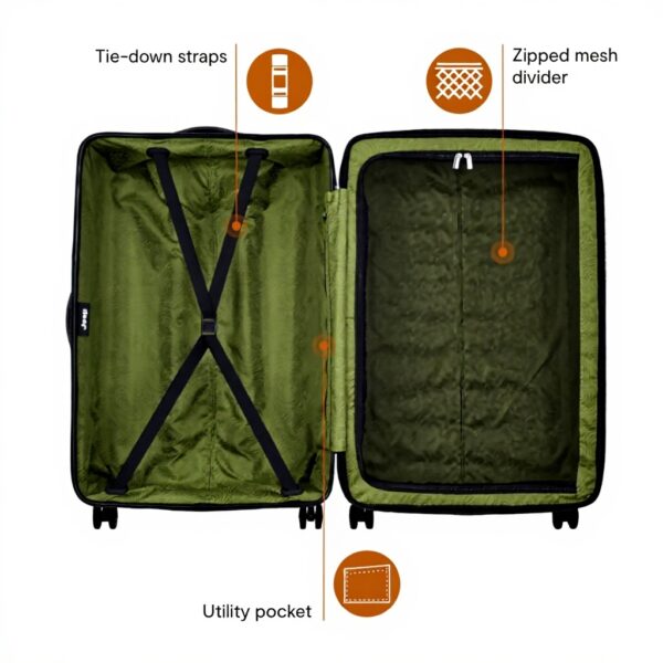 Bagage cabine Jeep rigide extensible roulettes pivotantes