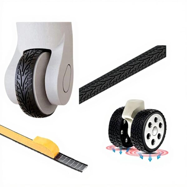 Housses silicone roues bagages JEXOWIQ protection