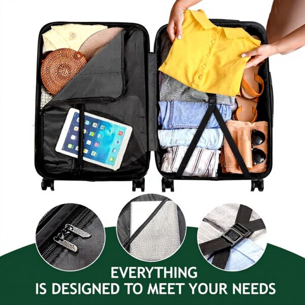 Set de valises LEADZM ABS roues pivotantes 3 pièces voyage