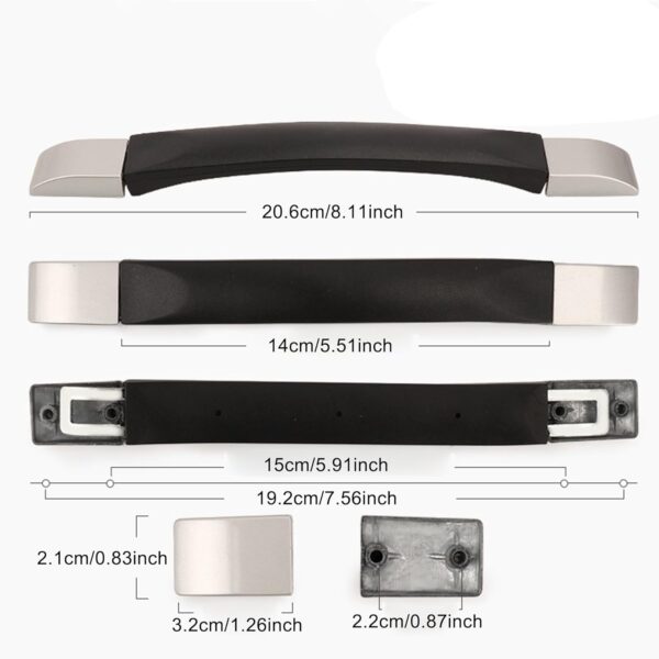 Poignée valise B009 14 cm SHANOER acier confortable-5