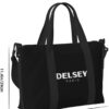 Sacs de voyage DELSEYS grande capacité toile femme shopping-3