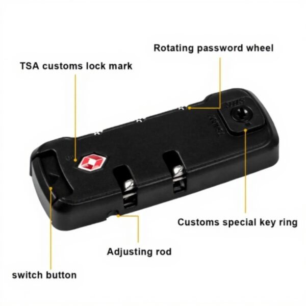 Reccisokz serrures bagages TSA combinaison sécurité 2 pièces