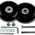 Roues de remplacement valise Rhinenet 70mm caoutchouc métal