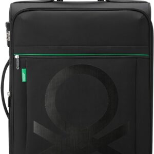 Valise cabine Benetton Color Block extensible roulettes-0