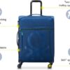 Valise cabine Benetton Color Block extensible roulettes-1