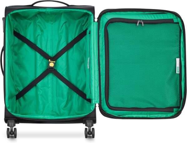 Valise cabine Benetton Color Block extensible roulettes-4
