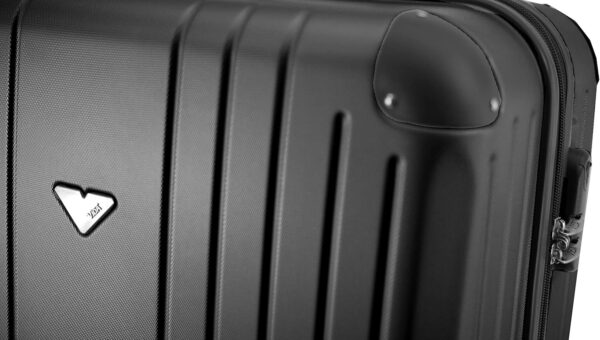 Valise rigide VIDA VR610B roues doublons noir 40L voyage-3