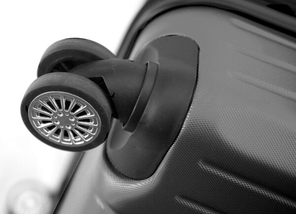 Valise rigide VIDA VR610B roues doublons noir 40L voyage-5