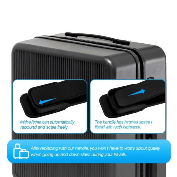 Poignée de valise Volein B112 PVC acier inoxydable