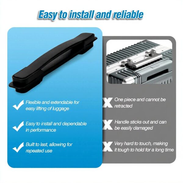 Poignée de valise Volein B112 PVC acier inoxydable