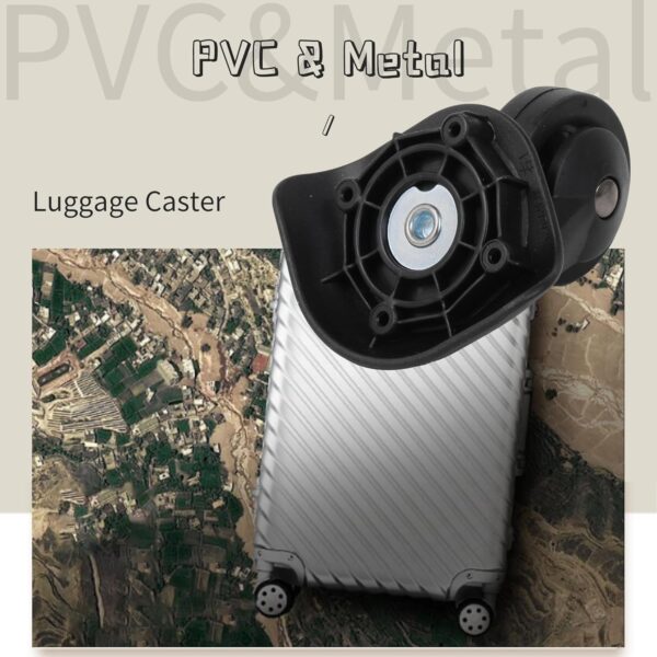 Roulettes valise W293 lot 2 paires plastique durable-4