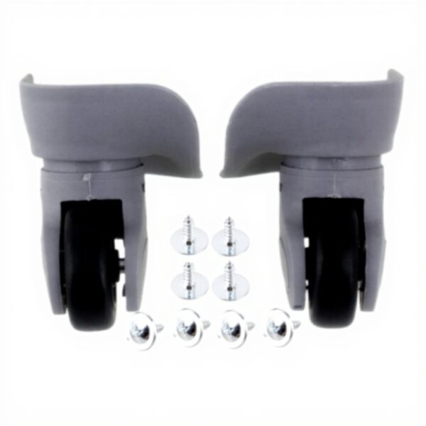 Roues valises Yibuy pivotantes métal gris rechange