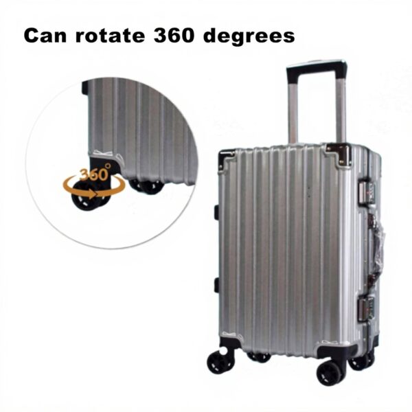 Roues valises Yibuy pivotantes métal gris rechange