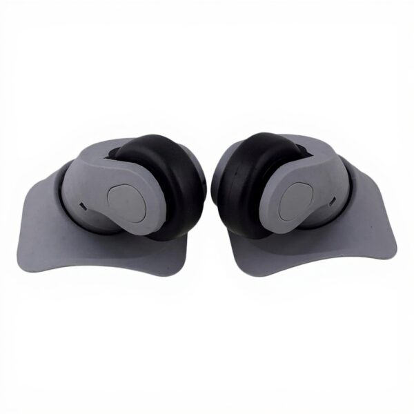 Roues valises Yibuy pivotantes métal gris rechange