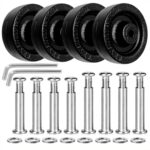 Roulettes de rechange pour valise 50x16mm Noir-3 durable